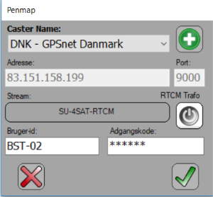 Trimble Penmap Valg af Caster